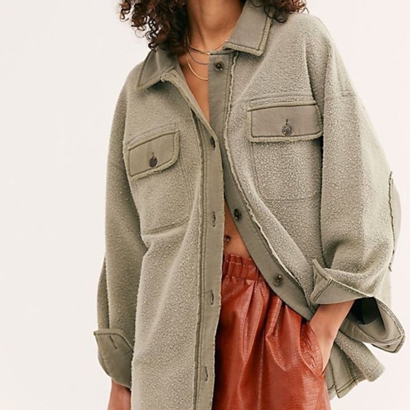 Free People Jackets & Blazers - Free People Ruby Jacket oversized shacket ORIGINAL FABRIC